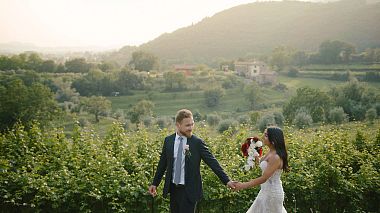 Видеограф Ideavisual photo + video, Венеция, Италия - Wedding at Villa Cariola at Garda Lake, аэросъёмка, лавстори, свадьба, событие