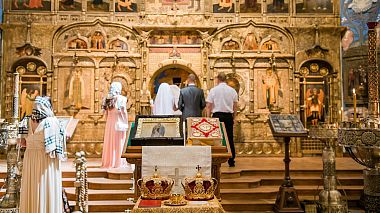 Видеограф Vsevolod Gatsenko, Ница, Франция - E&M Orthodox Religious Wedding in Nice, wedding