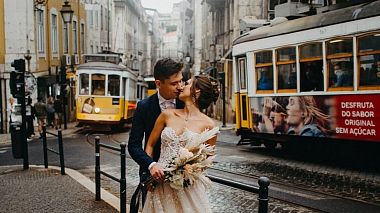 Videógrafo Delight Films de Lisboa, Portugal - Love Story Timur & Tonya // A Rainy Walk in Lisbon, drone-video, engagement, wedding