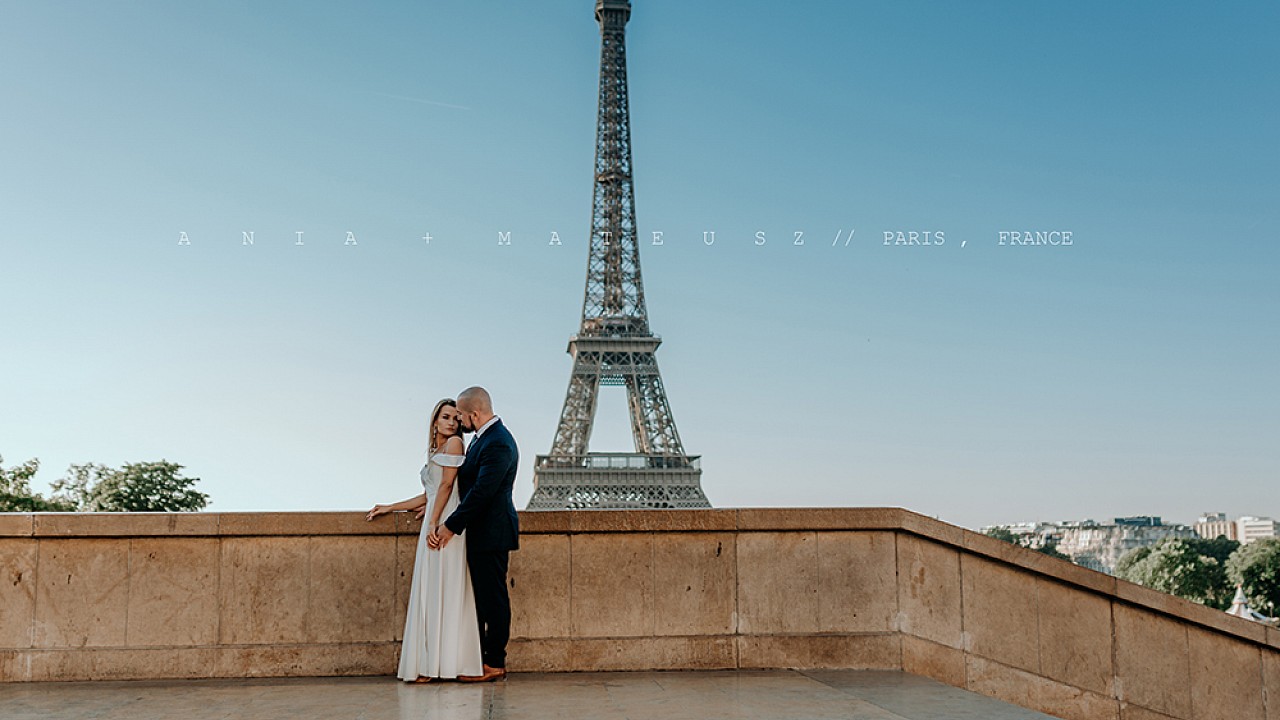 Two people one love / Wedding Highlights story Paris, France / Anna + Mateusz