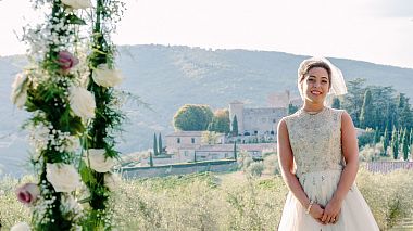 Floransa, İtalya'dan David Lee kameraman - Castello di Meleto Destination Wedding, düğün, reklam, showreel
