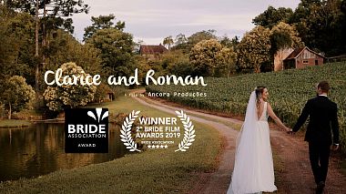 Videographer Ancora  Produções from Bento Gonçalves, Brasilien - Love Across the Atlantic Ocean - Clarice and Roman, wedding