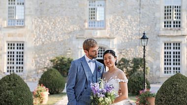 Видеограф Yan Blanc, Бордо, Франция - Maxime and Tamami Wedding Château De La Ligne, аэросъёмка, свадьба