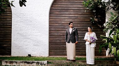 Видеограф Lights & Magic Sri Lankan Wedding Videographer, Коломбо, Шри-Ланка - B I M S A R A + A M A L K A, аэросъёмка, лавстори, свадьба, событие, юбилей