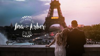 Видеограф Aldi Karaj, Тирана, Албания - Arbri & Ina Love Story in Paris, аэросъёмка, свадьба, событие, юбилей