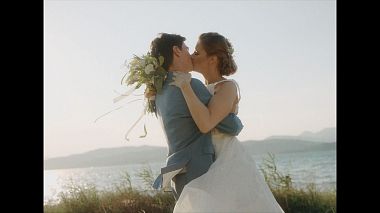Видеограф Sky is the limit Cinematography, Афины, Греция - Christine & Tomas destination wedding at Poros island, Greece, аэросъёмка, лавстори, свадьба