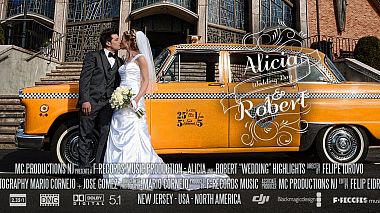 Videographer Felipe Idrovo from Cuenca, Équateur - Alicia & Robert - Highlights - New Jersey - USA, wedding