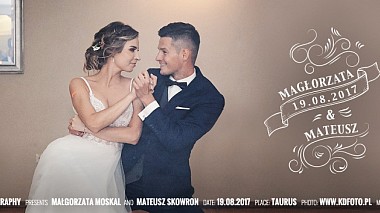 Відеограф Czasuchwila Pracownia filmowa, Лодзь, Польща - Highlights Małgorzata & Mateusz, wedding