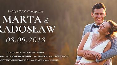 来自 罗兹, 波兰 的摄像师 Czasuchwila Pracownia filmowa - Highlights Marta & Radosław, wedding