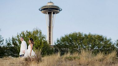 Відеограф Aperina Studios, Сан-Франціско, США - Seattle Wedding at Olympic Sculpture Park - Same Day Edit, SDE, drone-video, wedding