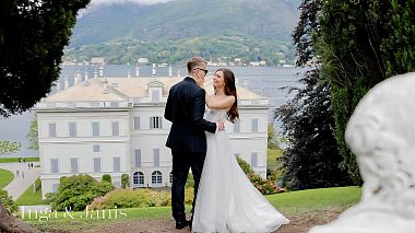 Videographer Palm Films from Komské jezero, Itálie - Inga & Janis, wedding