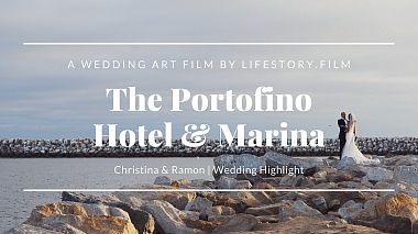 Βιντεογράφος Rick Lykov από Λος Άντζελες, Ηνωμένες Πολιτείες - The Portofino Hotel & Marina Wedding Venue | Wedding Video Christina & Ramon | LifeStory.Film, drone-video, wedding