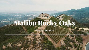 来自 洛杉矶, 美国 的摄像师 Rick Lykov - Malibu Rocky Oaks Wedding Venue | Wedding Video Nicole & Jonathan | LifeStory.Film, SDE, drone-video, engagement, event, wedding