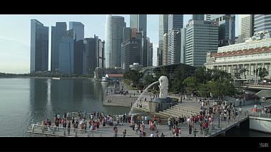 Saarbrücken, Almanya'dan Henry Andris kameraman - Singapore from the Sky, drone video
