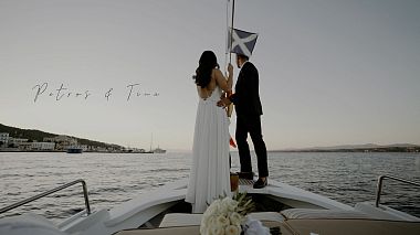 Видеограф Christos Andropoulos, Афины, Греция - Petros & Tina | Wedding at Spetses, аэросъёмка, свадьба, эротика