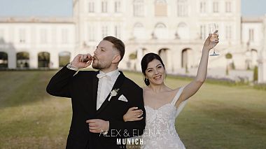 Videographer Konstantinos Grammenos from Thessaloniki, Greece - Alex & Elena Wedding in Munich Germany, SDE, drone-video, engagement, erotic, wedding
