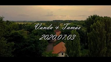 Видеограф Martin Jenei, Дебрецен, Венгрия - Vanda & Tamás /Wedding Highlights/, SDE, аэросъёмка, лавстори, свадьба, юбилей