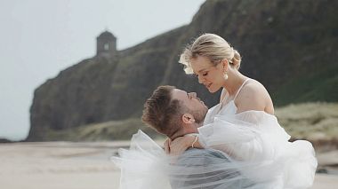 Видеограф Jack Lyman, Белфаст, Великобритания - Dan and Katie | Lovely wedding Drenagh Estate, First look - Mussenden Temple, Northern Ireland, свадьба