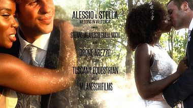 Videógrafo Stefano Milaneschi de Arezzo, Italia - Alessio & Stella - Wedding Trailer in Tuscany, wedding