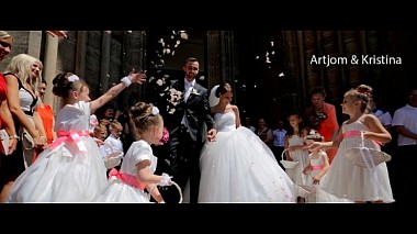 Видеограф Andrei Slezovskiy, Франкфурт, Германия - Kristina & Artjom. Hochzeit in Deutschland!, аэросъёмка, свадьба, событие