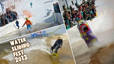 Filmowiec Life In Motion z Iwanowo, Rosja - Water Sliding Fest 2013, event, humour, sport