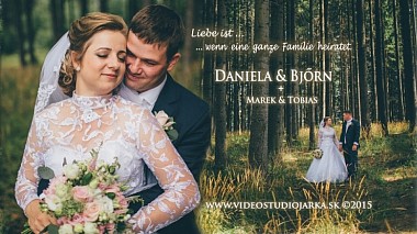 Bratislava, Slovakya'dan Roman Gabaš kameraman - Wedding clip // Daniela & Bjőrn + Marek & Tobias, düğün
