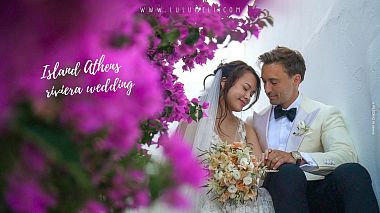 Atina, Yunanistan'dan Lulumeli Ava kameraman - Danish wedding in Athenian Riviera Island, drone video, düğün
