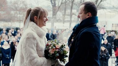 Видеограф Lada Moment Studio, Лодзь, Польша - Karolina & Kamil | snowy january wedding, лавстори, репортаж, юбилей, юмор