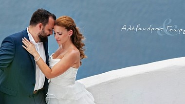 Відеограф Costas Kalogiannis, Афіни, Греція - Alexandros & Georgia - Wedding in Kiato and Santorini, wedding