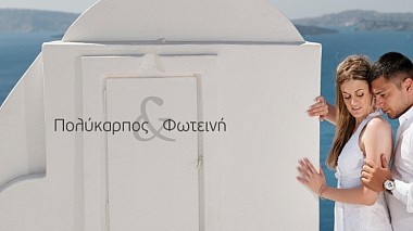 Видеограф Costas Kalogiannis, Афины, Греция - Polikarpos & Fotini - Wedding in Santorini, свадьба