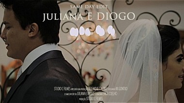 Videographer Caique Castro / StudioC Films from Campina Grande, Brazil - Same Day Edit /  Jullyana e Diogo, SDE, wedding