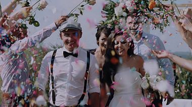 Видеограф Andi Șorcoată, Крайова, Румыния - Lavinia + Ciprian | wedding day, аэросъёмка, свадьба