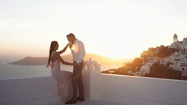 Videograf MDM Wedding Videography din Genova, Italia - Wedding at Danas Villa :: Santorini, filmare cu drona, logodna, nunta