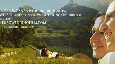 Видеограф Eurowedding film, Будапеща, Унгария - Emese & Csaba Wedding Highlights, wedding