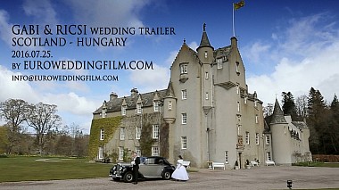 Відеограф Eurowedding film, Будапешт, Угорщина - Gabi & Ricsi WEDDING Trailer, drone-video, wedding