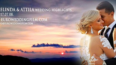 Видеограф Eurowedding film, Будапешт, Венгрия - Melinda & Attila Wedding Highlights, аэросъёмка, свадьба