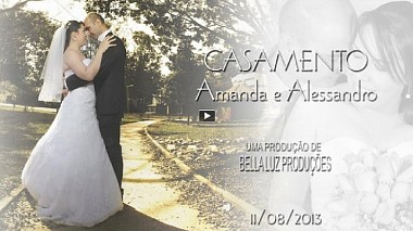 Видеограф Anderson Miranda, Сан-Паулу, Бразилия - Amanda e Alessandro, свадьба