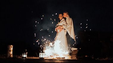 Видеограф Midar Studio, Zabratówka, Польша - Romantic wedding session by the fire | Sylwia & Krystian, лавстори, свадьба