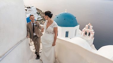 Filmowiec Palmpalm Cinematography z Budapeszt, Węgry - Jess and Dan, Wedding in Santorini, Santo Wines, drone-video, event, wedding