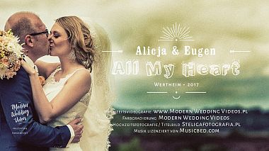 Videógrafo Modern Wedding Videos de Cracóvia, Polónia - Alicja & Eugen - Hochzeitsvideo - Wertheim 2017, engagement, wedding
