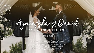 Videografo Modern Wedding Videos da Cracovia, Polonia - Agnieszka & David - Wedding Highlights | Kraków | Modern Wedding Videos, wedding
