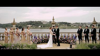 Видеограф Eliabe Campos Santos, Порту, Португалия - LAUREN & SCOTT - Pestana Palácio do Freixo, SDE, аэросъёмка, свадьба
