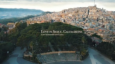 Videographer Arina Balerina from Los Angeles, USA - Love in Sicily. Caltagirone, drone-video, reporting, wedding