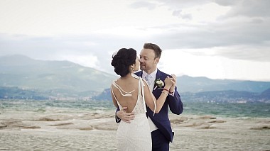 Видеограф Alba Renna, Венеция, Италия - Fra + Nat - Destination Wedding Lake Garda, engagement, wedding