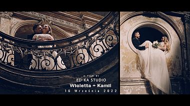 来自 普热沃斯克, 波兰 的摄像师 ED-KASTUDIO - Wioletta & Kamil wedding clip pałac Krowiarki, wedding