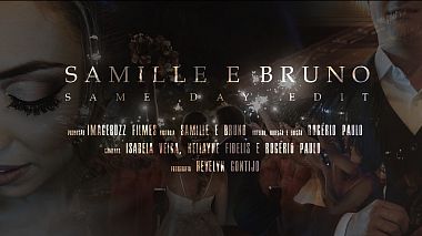 Видеограф Rogério Paulo, Гояния, Бразилия - Samille e Bruno - Same Day Edit, SDE, drone-video, wedding