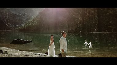 Видеограф Igor Catrinescu, Кишинев, Молдова - Love in lago di braies, drone-video, wedding