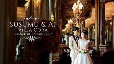 Videógrafo Vertigo Wedding de Florencia, Italia - Susumu + Ai. Villa Cora, Florence, wedding
