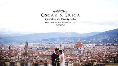 Видеограф Vertigo Wedding, Флоренция, Италия - Oscar + Erica. Castello di Vincigliata, Florence, свадьба