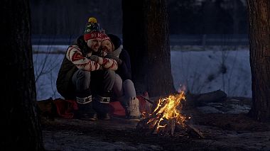来自 维帖布斯克, 白俄罗斯 的摄像师 Влад Смирнов - Зимний отдых в лесу, engagement, reporting